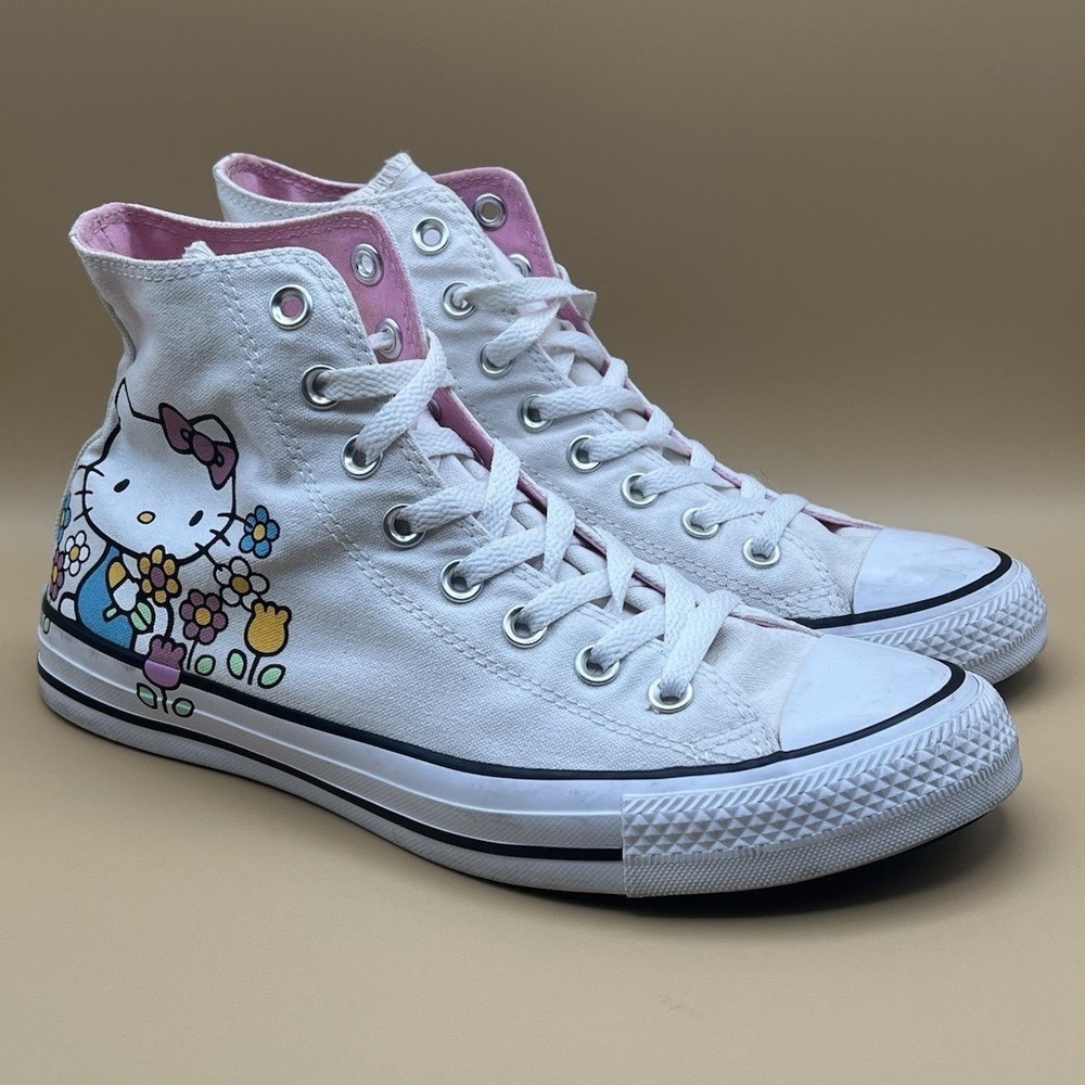 Converse All Star Chuck Taylor HELLO KITTY High Top - Women's Size 9.5 USED